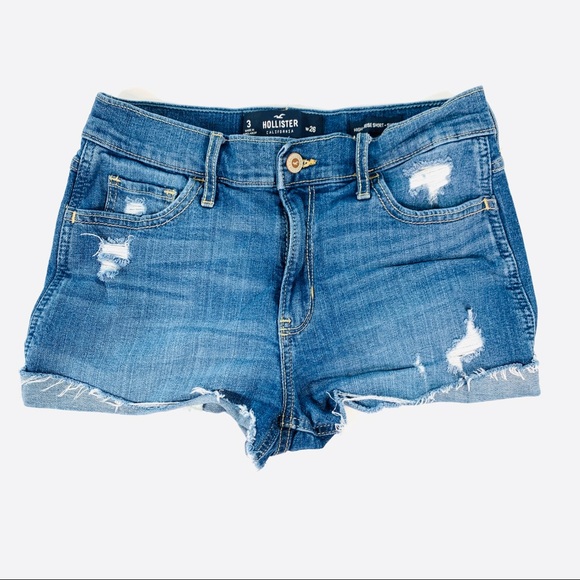 Hollister Pants - Hollister Jean Shorts High Waisted Distressed 26